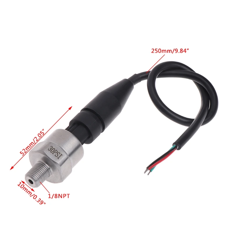 30 psi до 500 DC5V 1/8NPT датчик давления из нержавеющей стали масло воздуха