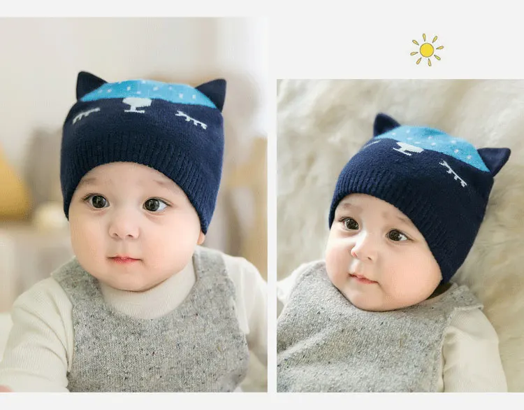 CieiK Baby Fotografie Props Newborn Cap crochet Fox Hats for Kids Boys Girls Photography Baby beanie Autumn Winter Toddler (21)