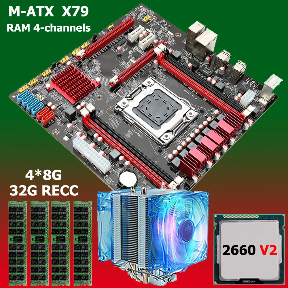 X79 материнская плата М ATX LGA2011 материнской Процессор Оперативная память