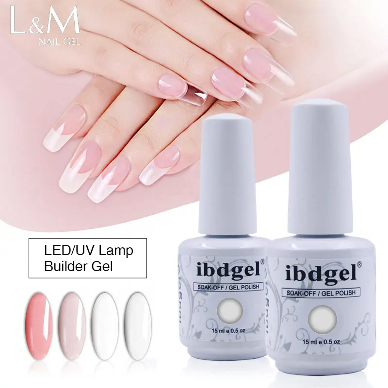 

6pcs/lot ibdgel Multifunctional builder gel polish 15 ml soak off UV/LED Nail gel.