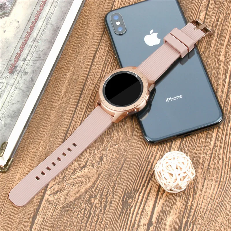 Ремешок силиконовый для Samsung Galaxy Watch 46 мм оригинальный сменный спортивный браслет