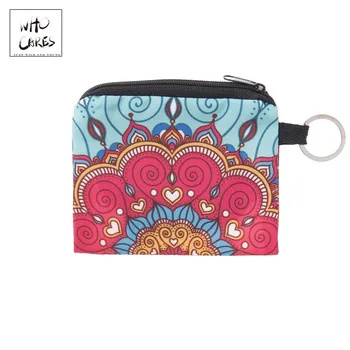 

Who Cares Mysterious Mandala Mini Square Coin Purse Wallet Women Purse Porte Monnaie Bolsa Feminina Zipper Pouch Girl Key Bags