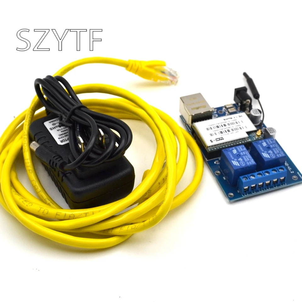 

SZYTF-SW02 2-way network relay remote control APP wifi module P2P send source code lock point