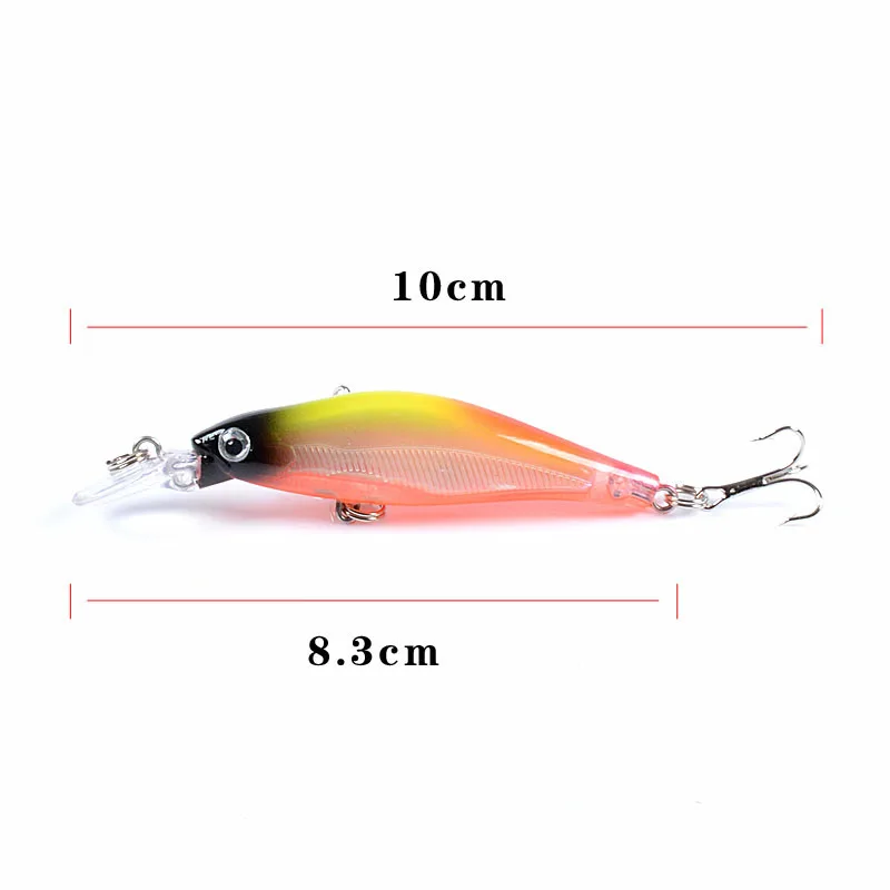 Блестящая приманка wiggler minnow sabiki 8 см/6 3 г для рыбалки блёсны спиннинга Плавающий