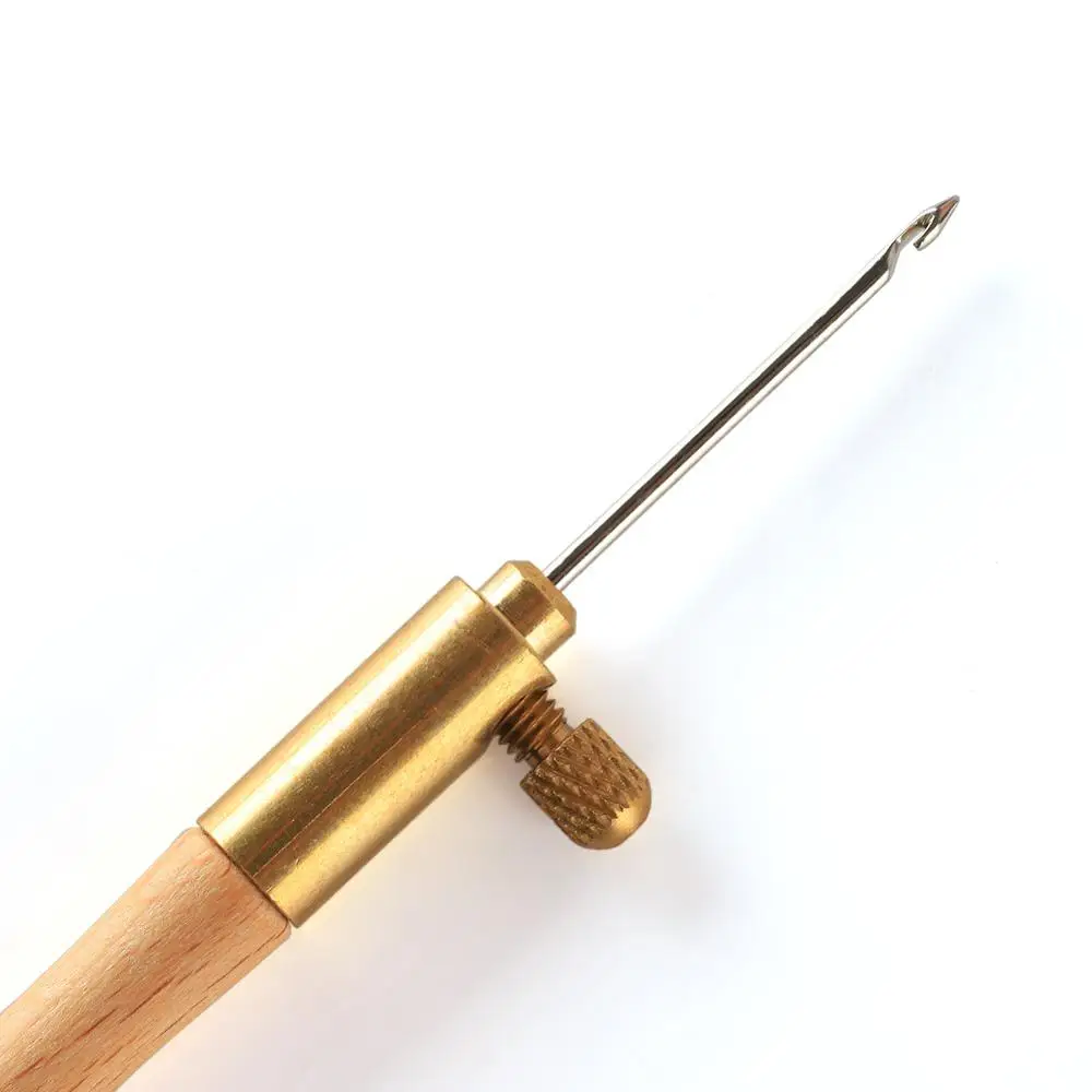 Вышивка крючком деревянный тамбурный крючок с 3 иглами для вязания крючком инструменты для вышивки для дома DIY Инструменты для вязания Швейные аксессуары