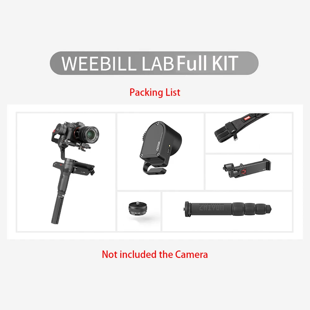 ZHIYUN Weebill лаборатории 3 оси ручной Gimbal беззеркальных Камера портативный стабилизатор с шарнирным механизмом для sony A7R3 A7S2 A7M3 A6300 A6500 GH5