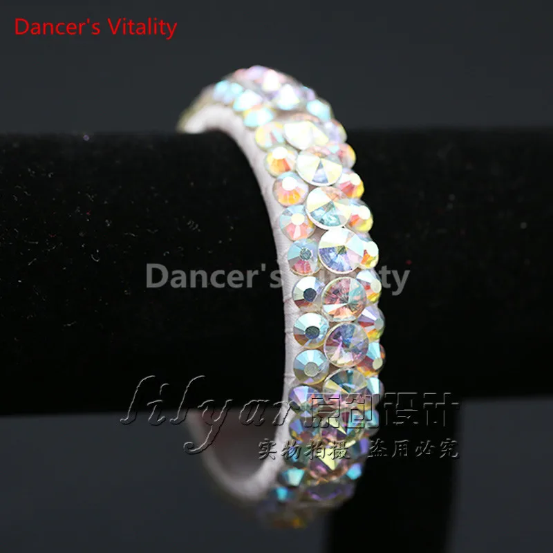 

New arrival Latin modern Dance Accessories Senior Stones Dance Bracelet Women Latin Dance Bracelet