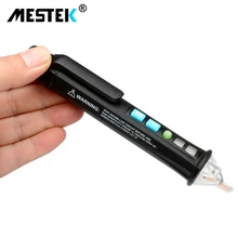MESTEK AC10 интеллектуальная тестовая ручка для обнаружения линии электрика контрольная точка нулевой огонь кабель дома индукция звуко-световая сигнализация