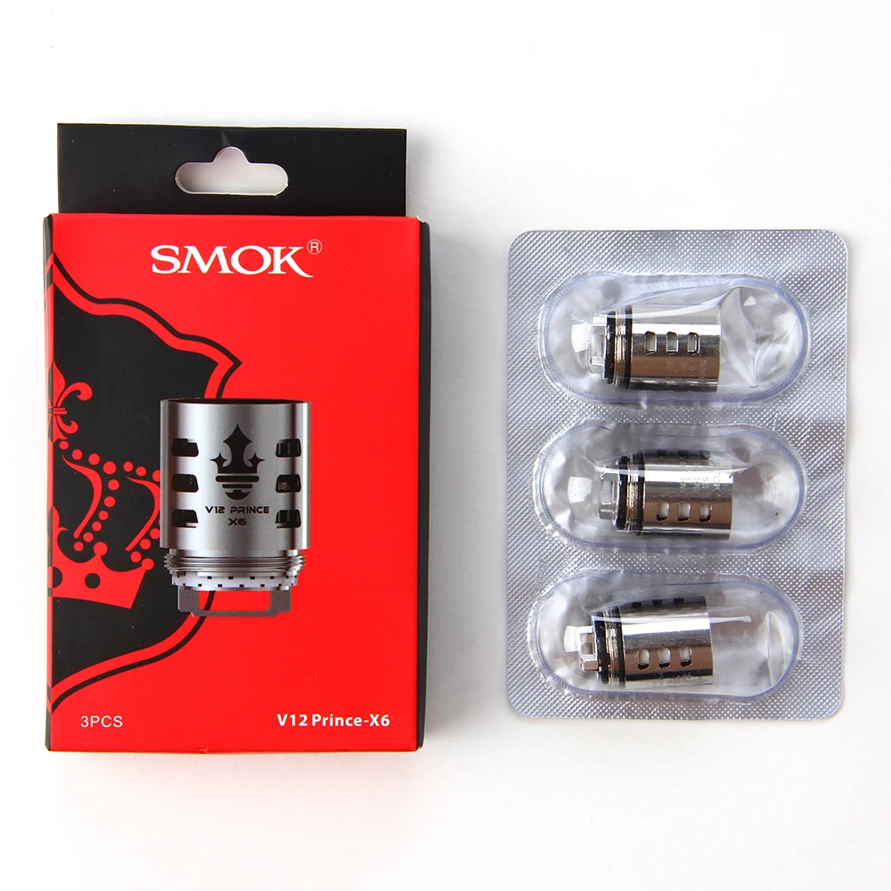 100% оригинал 3 шт SMOK TFV12 PRINCE сменная катушка Q4/X6/T10/M4/Двойная сетка/Макс сетка/Полоса