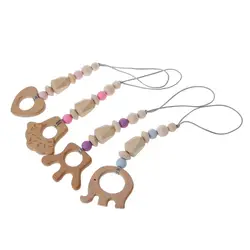 Baby Wooden Animals Teether Rattle Chewable Silicone Beads Play Gym Stroller Toy Nursing Pendant Charms Teething Toys Baby Wooden Animals Teether Rattle Chewable Silicone Beads Play Gym Stroller Toy Nursing Pendant Charms Teething Toys