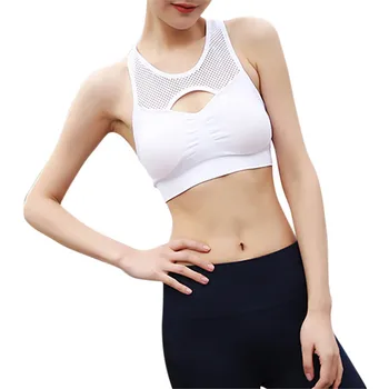 

Women Padded Casual Bra Women Seamless Crop Top High Stretch Breathable Fitness Bra Top