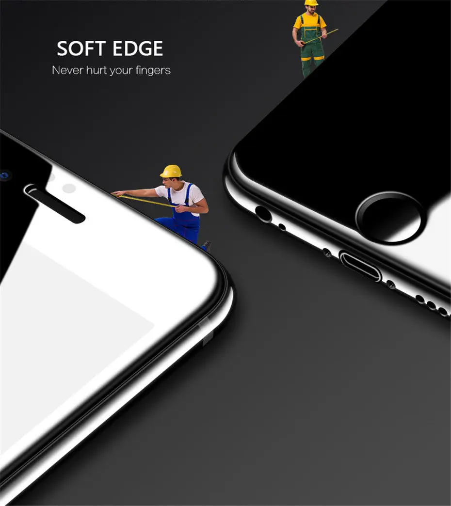 MOUSEMI Protective Glass For iPhone 6 6s 7 X XR XS MAX 8 Plus Screen Protection 5D Full Cover Tempered Glass On The For iPhone 6 (5)