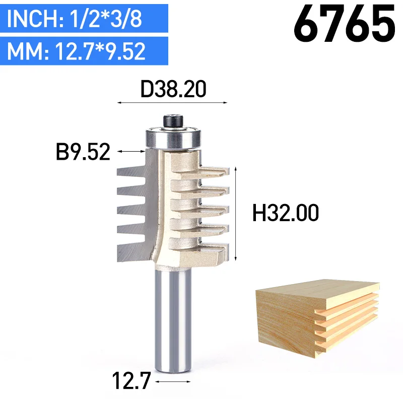 HUHAO 1 шт. 1/" хвостовик фрезы для дерева деревообрабатывающий инструмент полукруглый врезной нож для вышивки пола CNC Коническая Зубчатая фреза - Длина режущей кромки: 6765