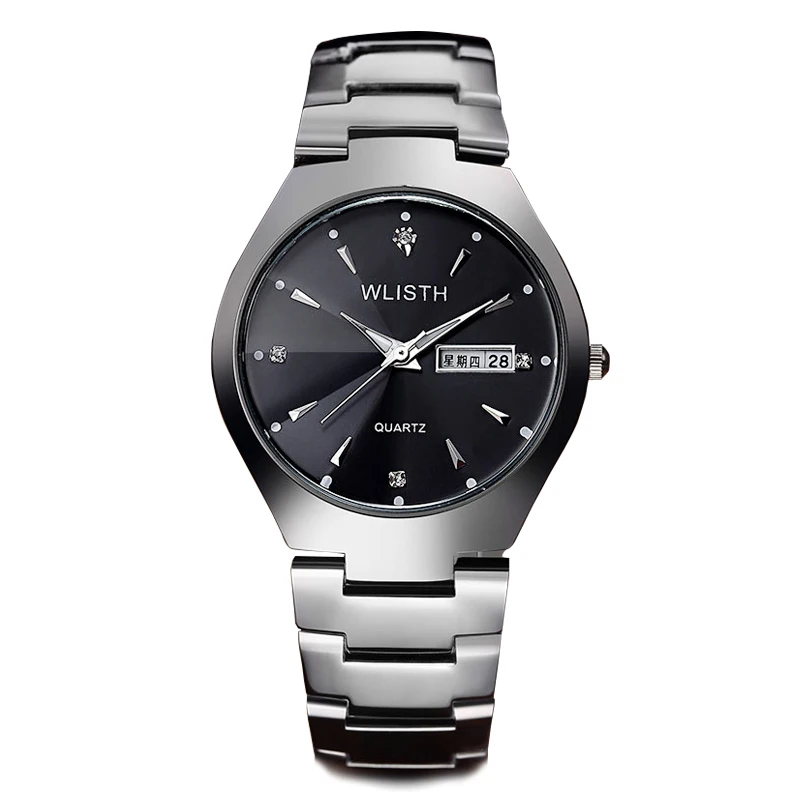 

2017 WLISTH Womens Men's Watch Men Fashion Steel Band Wrist Watches Lovers' Wristwatch Luminous Couple's Watch Relojes Montre