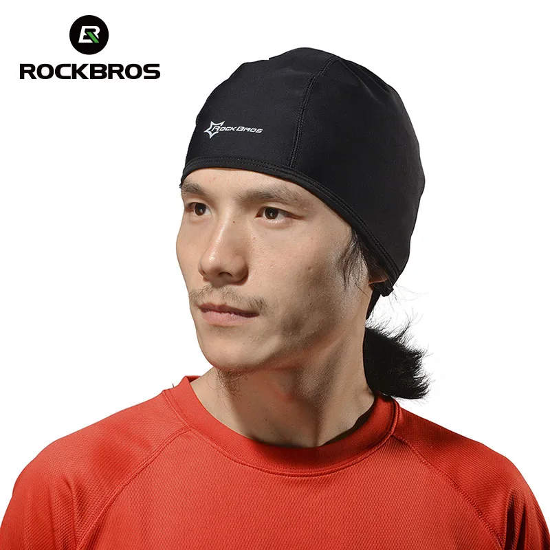 ROCKBROS الحرارية الشتاء قبعة في الهواء الطلق الرياضة والمشي والتزلج ريدينغ الدراجة الدراجات قبعة خوذة عقال بطانة يندبروف غطاء الثلوج