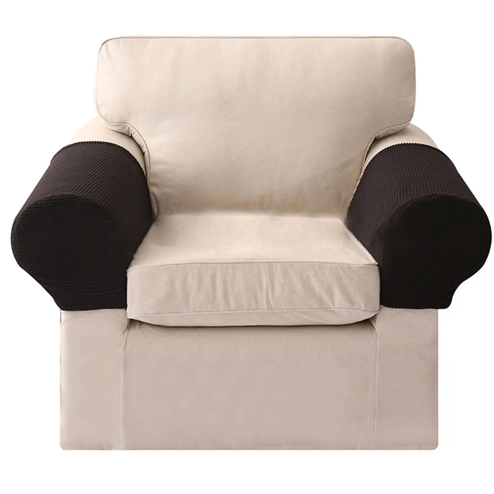 

Elastic Gloves Protective Cushion Sofa Cover Home Anti Slip Knitted Universal Living Room Easy Clean Decor Slipcover Arm Rest