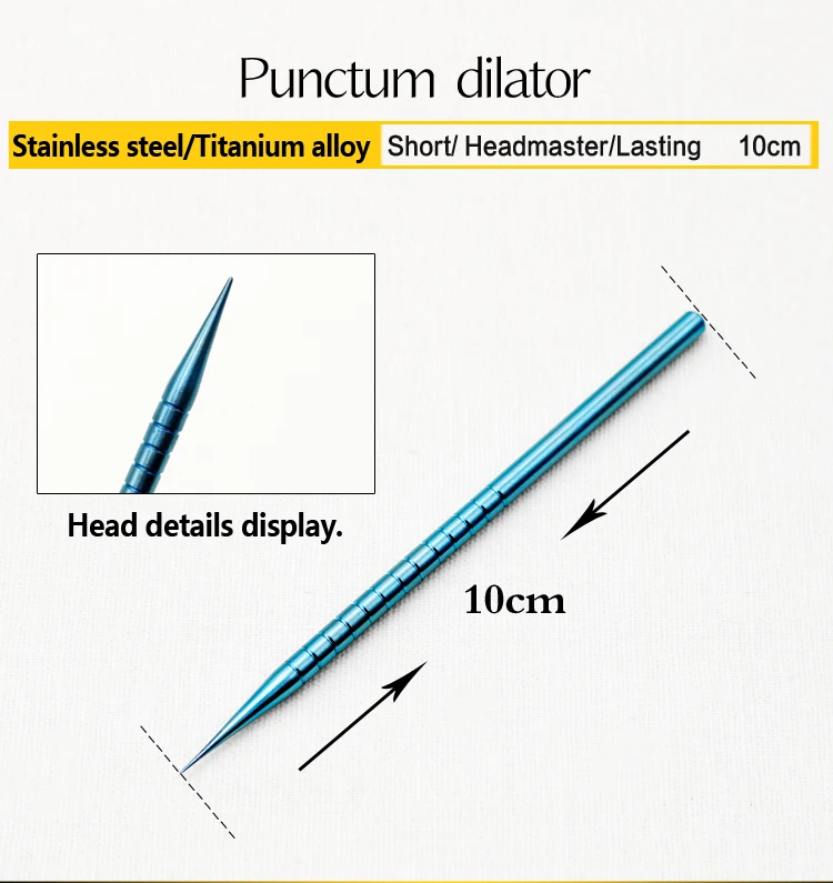 Пунктум расширитель нержавеющая сталь/титановый сплав Косметический Пластиковый хирургический инструмент двойной инструмент для век 10 см