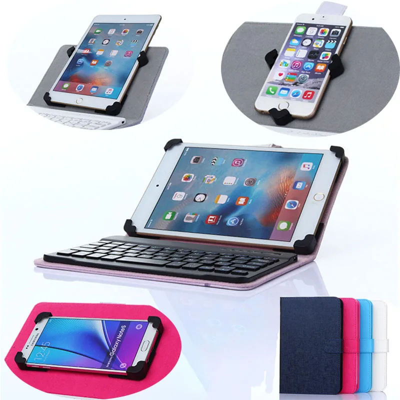 

Arvin Tablet and Phone Case with Wireless Bluetooth Tablet Keyboard PU Case Support For iPhone Ipad mini SAMSUNG MIpad HUAWEI