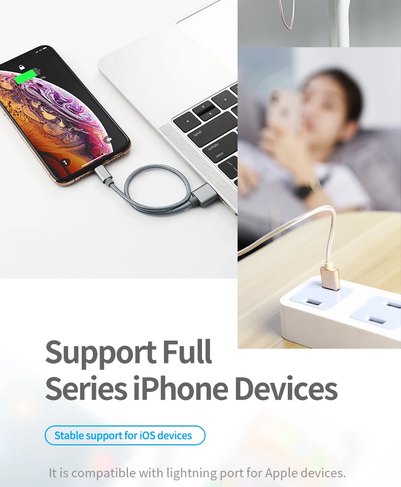 10 упаковок металлический нейлоновый Плетеный USB кабель для iPhone X XS 8 PLUS 8 pin для samsung Xiaomi Micro usb кабель для зарядки USB шнур для зарядного устройства