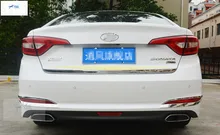 

Rear Trunk Door Strip Cover Tailgate Trim Door Handle Molding Boot Garnish Bezel Cover For Hyundai Sonata (LF) 2015 2016 2017