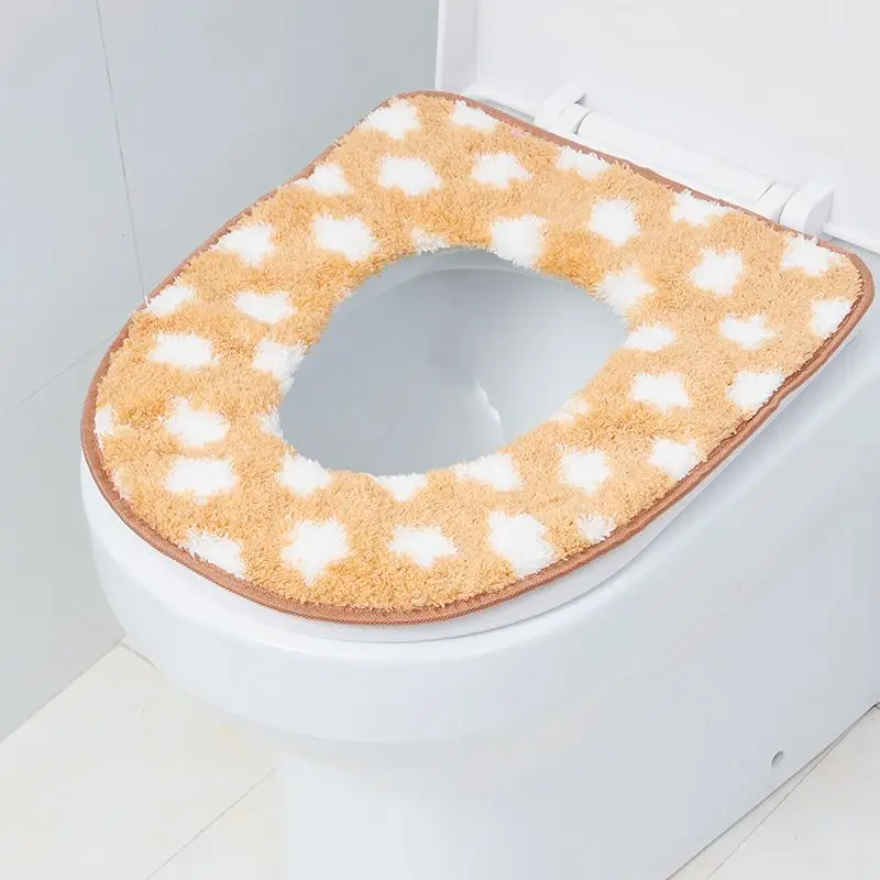 Comfortable home snowflakes coral velvet toilet Toilet pad / toilet