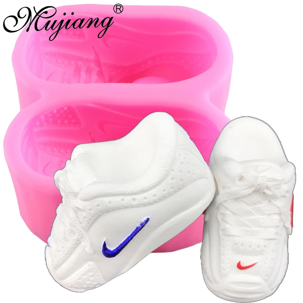 Mujiang Bebe Chaussures Savon Silicone Moules Fimo Argile Arome Bougie Mold Parti Fondant Gateau Decoration Outils Chocolat Gumpaste Moules Aliexpress