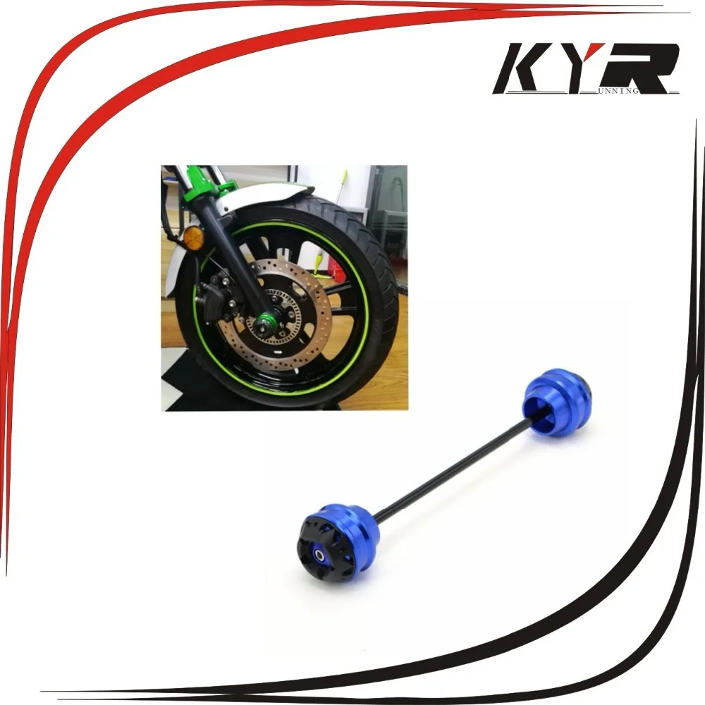 

KYRUNNING Free delivery for KAWASAKI ER6N 2012-2015 CNC Modified Motorcycle Front and rear wheels drop ball / shock absorber