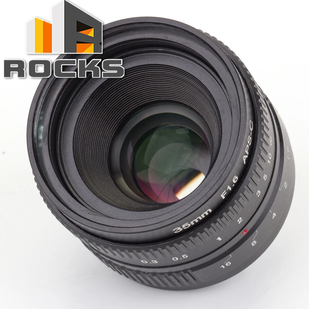 

APS-C Television TV Lens/C CTV Lens For 16mm C Mount Camera 35mm F1.6 Black