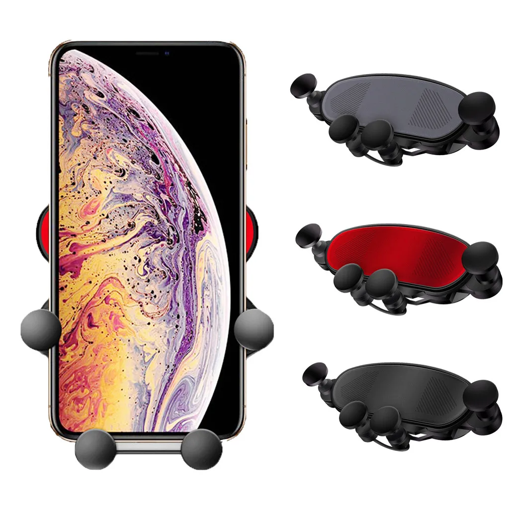

Universal Gravity Bracket Car Phone Holder Air Vent Mount Stand Clip For Car New For Android and iPhone GPS Navigation