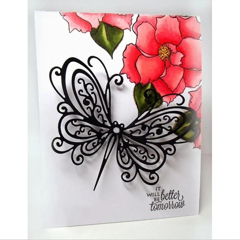 

Butterfly Metal Cutting Dies 2019 Scrapbooking Embossing Paper for Cards Making Decor Crafts Paper Stencil Animal Dies