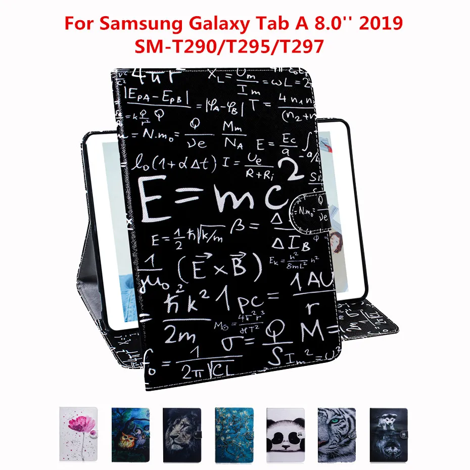 Чехол для Samsung Galaxy Tab A 8 0 дюймов SM-T290 T295 T297 2019 Магнитный чехол-книжка из
