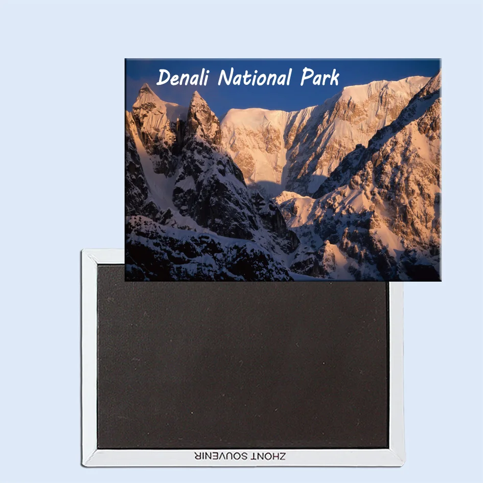 

Tourist Souvenirs,Fridge Magnetic,Exquisite Gift 24562, Alaskan Sunrise, Denali National Park