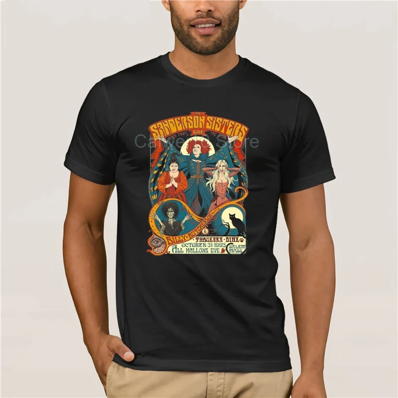 

100% Cotton for mans The Sanderson Sisters Billy Butcherson Hocus Pocus Shirts Men's Cool Short-Sleeve fashion summer T-Shirt