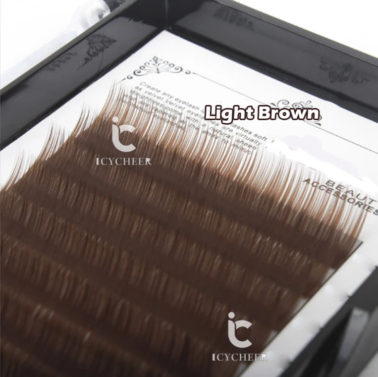 Косметика icycheer Tray Lash J, B, C, curl наращивание ресниц индивидуальные коричневые накладные ресницы