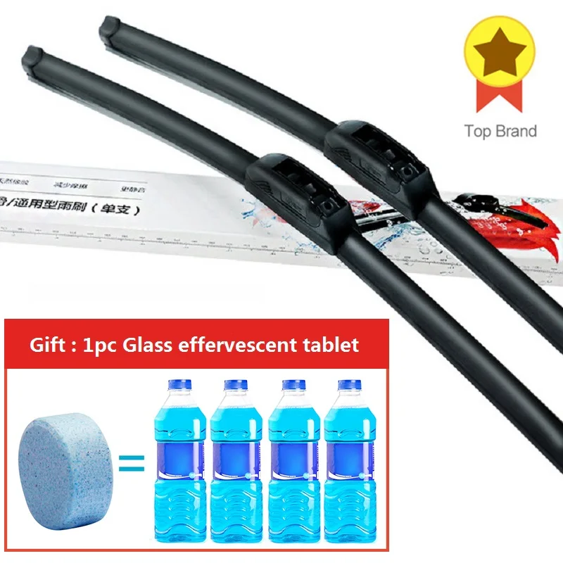 2pieces/set heqi Wiper Blades for KIA Rio UB 26"&16" Fit Hook Arms 2011