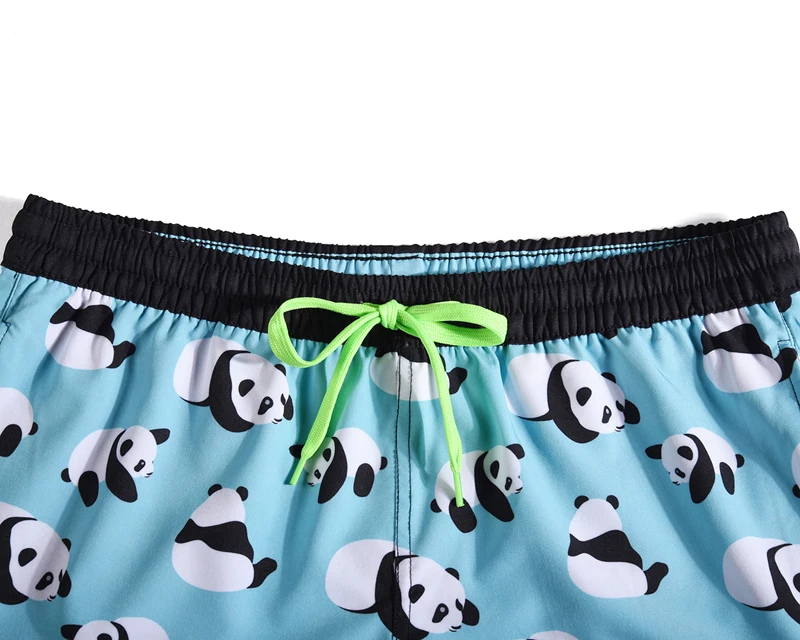 Quick-drying Shorts Beach Womens Panda Printed Drawstring Elastic Tape Loose Board Shorts Bermuda 2019 Summer Holiday Seaside Quick-drying Shorts Beach Womens Panda Printed Drawstring Elastic Tape Loose Board Shorts Bermuda 2019 Summer Holiday Seaside