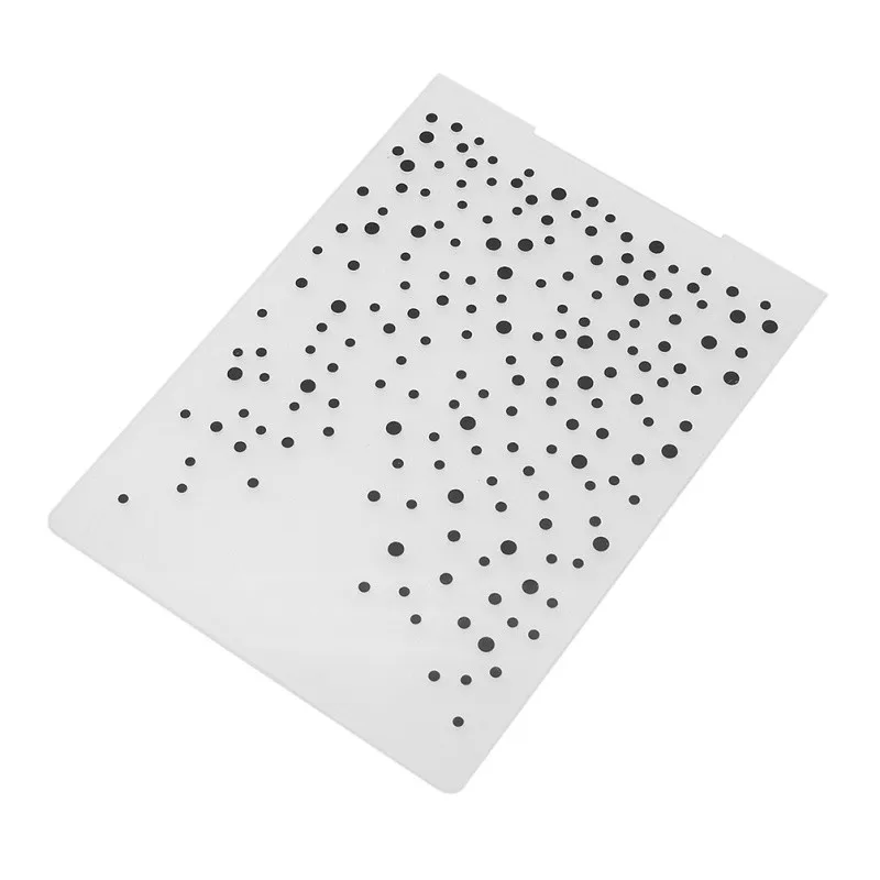 

Dots Printed Plastic Cutting Dies Photo Album Diy Embossing Folder Paper Crafts For Diy Cutter Die Plates Stencils