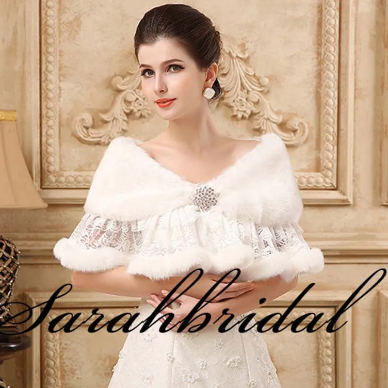 New In Stock Faux Fur White Wraps Shrug For Wedding Dress Winter New In Stock Faux Fur White Wraps Shrug For Wedding Dress Winter Bridal Jacket Coat Bolero Shawls And 17011 Jackets Wrap From