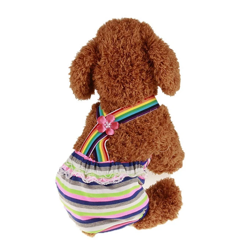 Washable Pet strap physiological pants Dog Diaper Pet Underwear Female Dog Shorts Panties Menstruation S/M/L