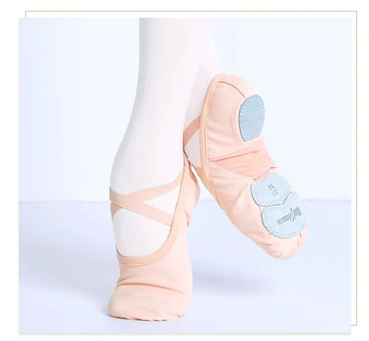 Танцевальные балетки с мягкой раздельной подошвой; обувь для взрослых и профессиональных девушек; женская обувь из эластичного сетчатого материала; танцевальные Тапочки
