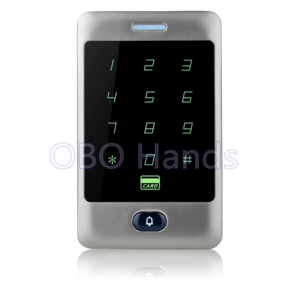 

Free Shipping Silver Touch Metal Waterproof Access Controller Keypad RFID Door Access Control System Digital Lock For 8000 Users