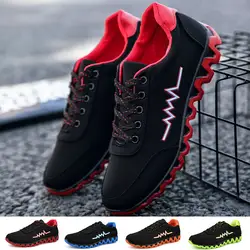 2019 модная мужская повседневная обувь Lac-up мужская сетчатая обувь легкие удобные дышащие прогулочные теннисные кроссовки Feminino Zapatos