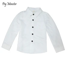 Футболки для мальчиков Весенняя детская одежда школьные рубашки для мальчиков, рубашки для мальчика; детская нарядная одежда; производительности шоу в джентльменском стиле рубашка для мальчиков S4