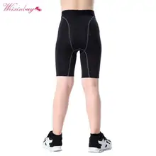 Weixinbuy/Молодежные Дети Обувь для мальчиков сжатия База Слои скины Шорты для женщин быстросохнущие до середины бедра Брюки для девочек