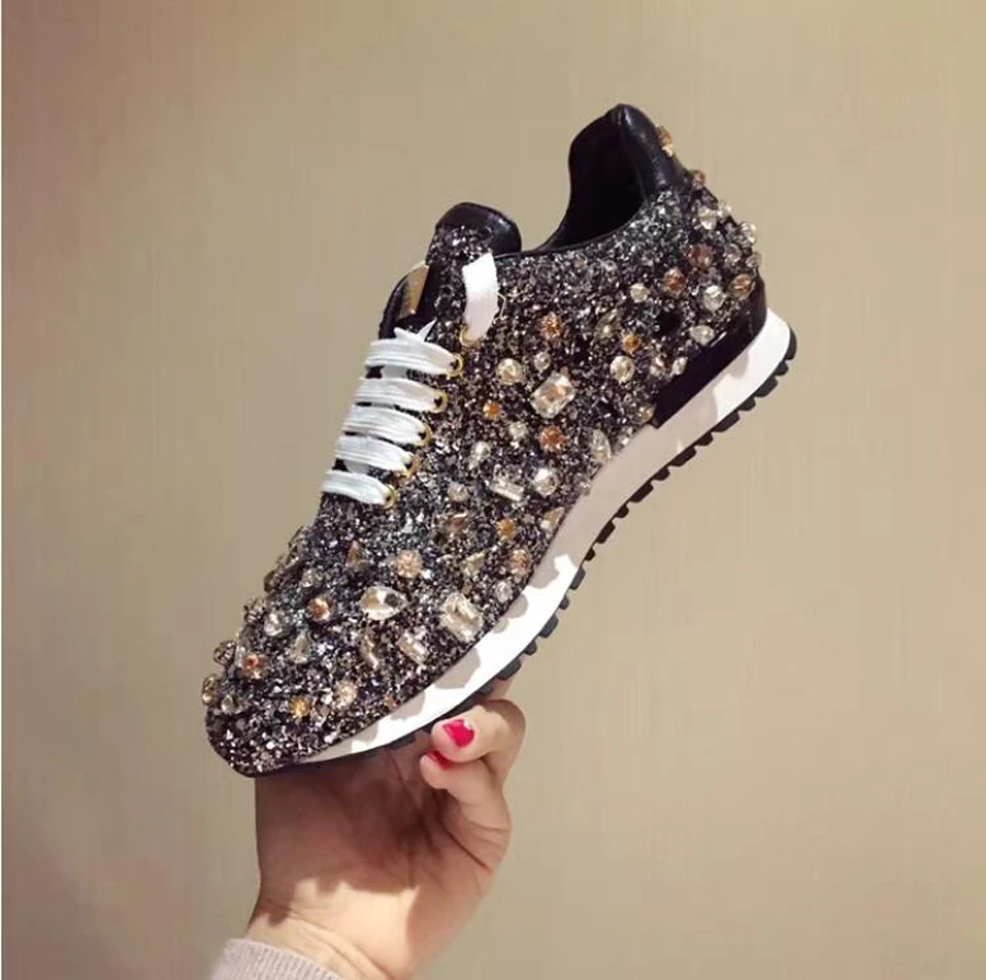 Stylesowner-luxury-rhinestones-sneakers-lace-up-bling-bling-mixed-color-flat-shoes-crystal-paillette-cozy-women (2)