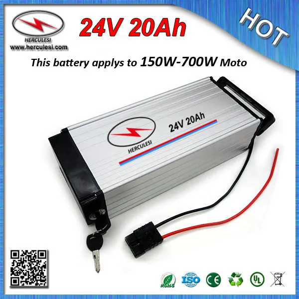 China Manufacturer of 24 Volt Ebike Battery 24V 20Ah Lithium ion