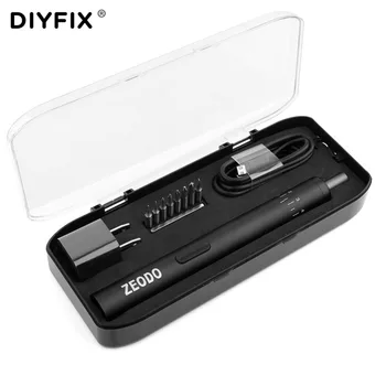 

Mini Screw Driver Cordless Electric Rechargeable Screwdriver with 8Pcs Bits Adjustable Torque Household Repair Power Tools Set