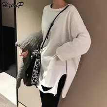 HziriP, простой стиль, весна-осень, Новая женская мягкая Повседневная рубашка с длинным рукавом, свободный круглый вырез, женские универсальные Топы