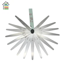 0.02 to 1mm 17 Blade Metric Feelers Thickness Gap Metric Filler Feeler Gauge Measure Tool Measurement & Analysis Instruments