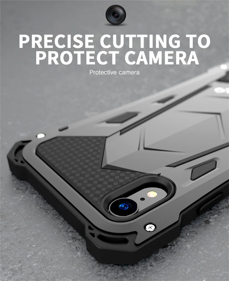New Heavy Duty Case for iPhone XS Max Doom Armor Metal Case for iPhone XS Original R-just Shockproof Cover For iPhone X XR (7)